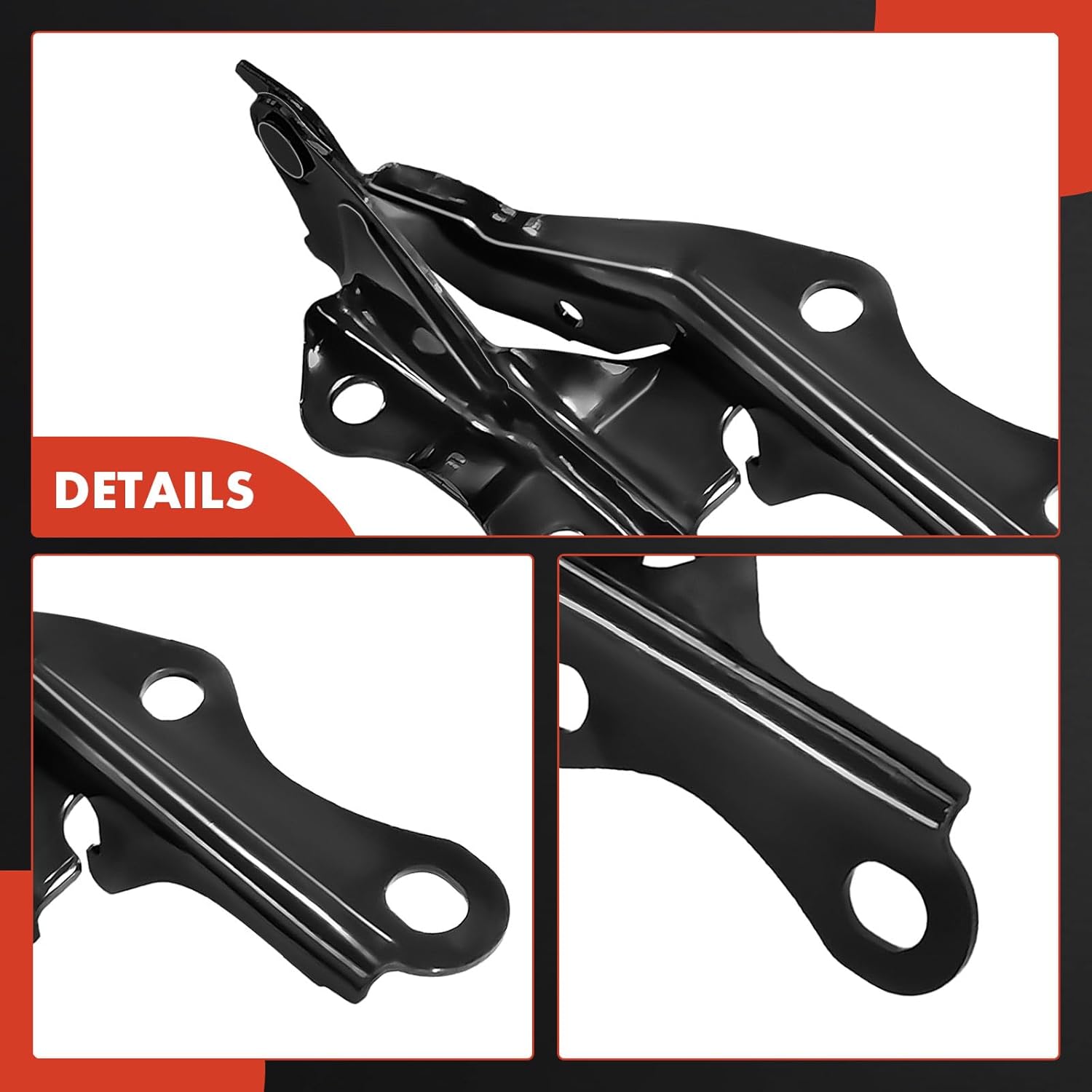 A-Premium Driver and Passenger Hood Hinges Compatible with Toyota Camry 1997 1998 1999, Set of 2 Front Left and Right Side Hood Hinges, Replace# 53420AA010, 53410AA010