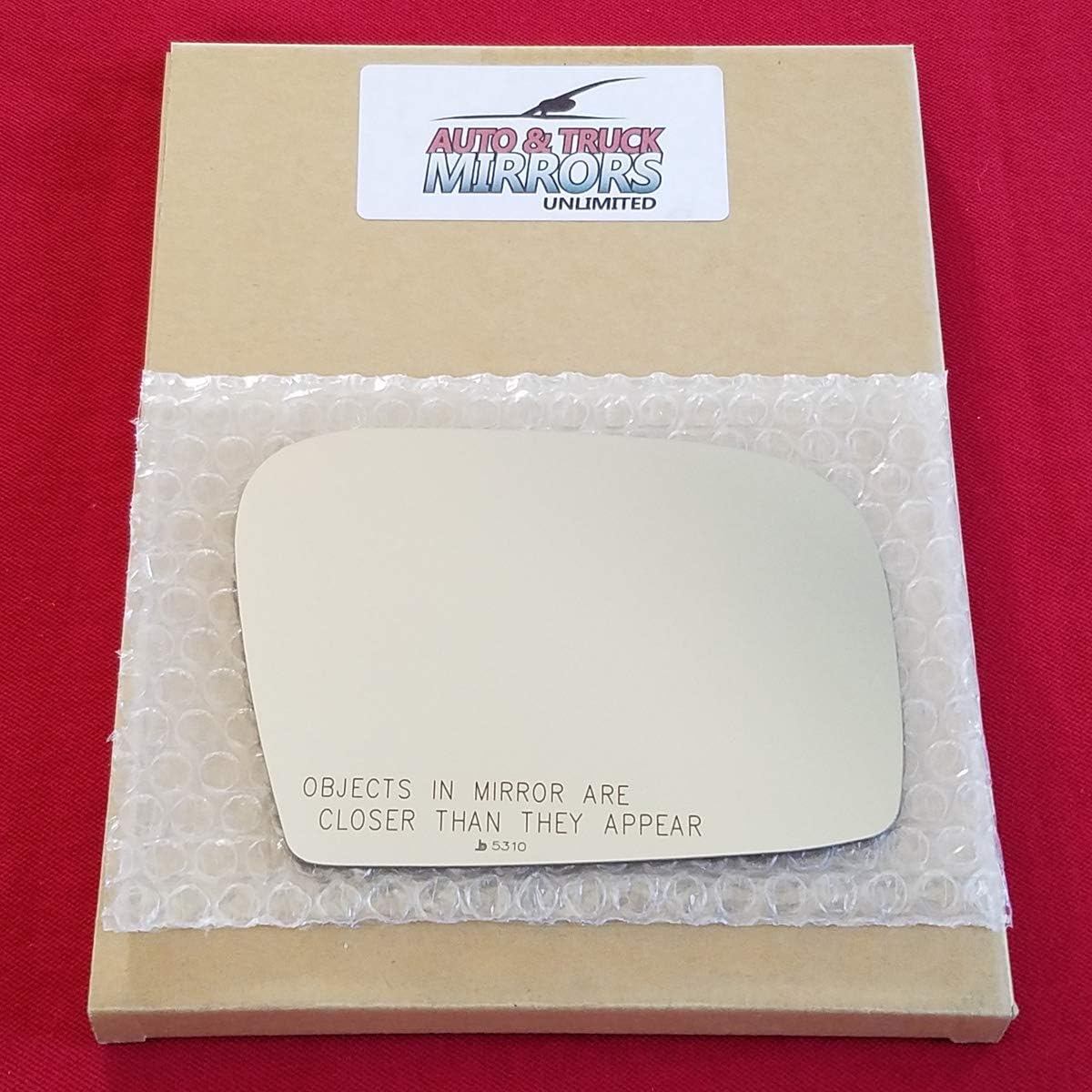 Mirror Glass and FULL SIZE ADHESIVE PAD for 2008-2011 Subaru Impreza Passenger Side Replacement (2008 2009 2010 2011 08 09 10 11)