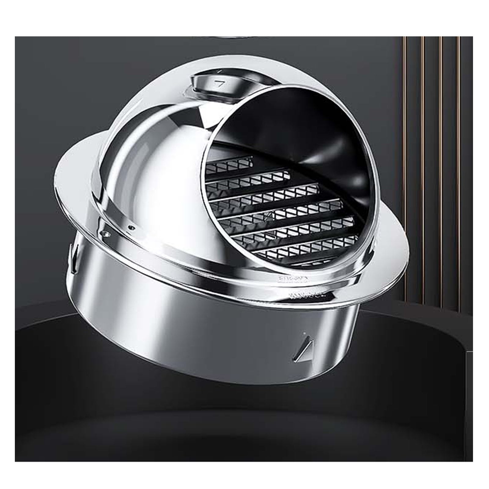 Sortie de ventilation ronde haut de gamme en acier inoxydable 304