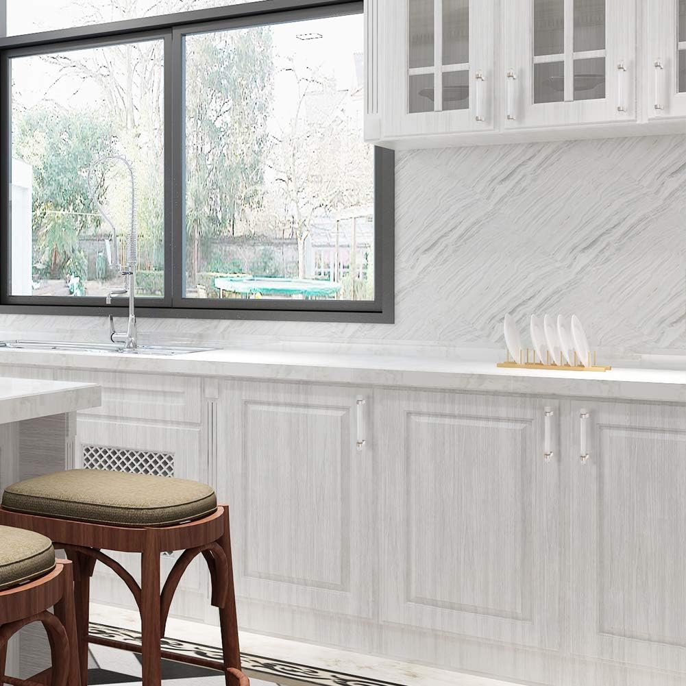 5 Pack Crystal Drawer Pulls 5 inch Hole Center, Kitchen Cabinet Pulls Handles Glass Dresser Pull, Brushed Nickel - Image 5