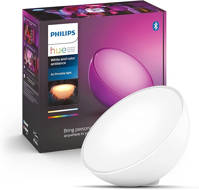Philips Hue Table and Bedside Lamps, 6 W, White