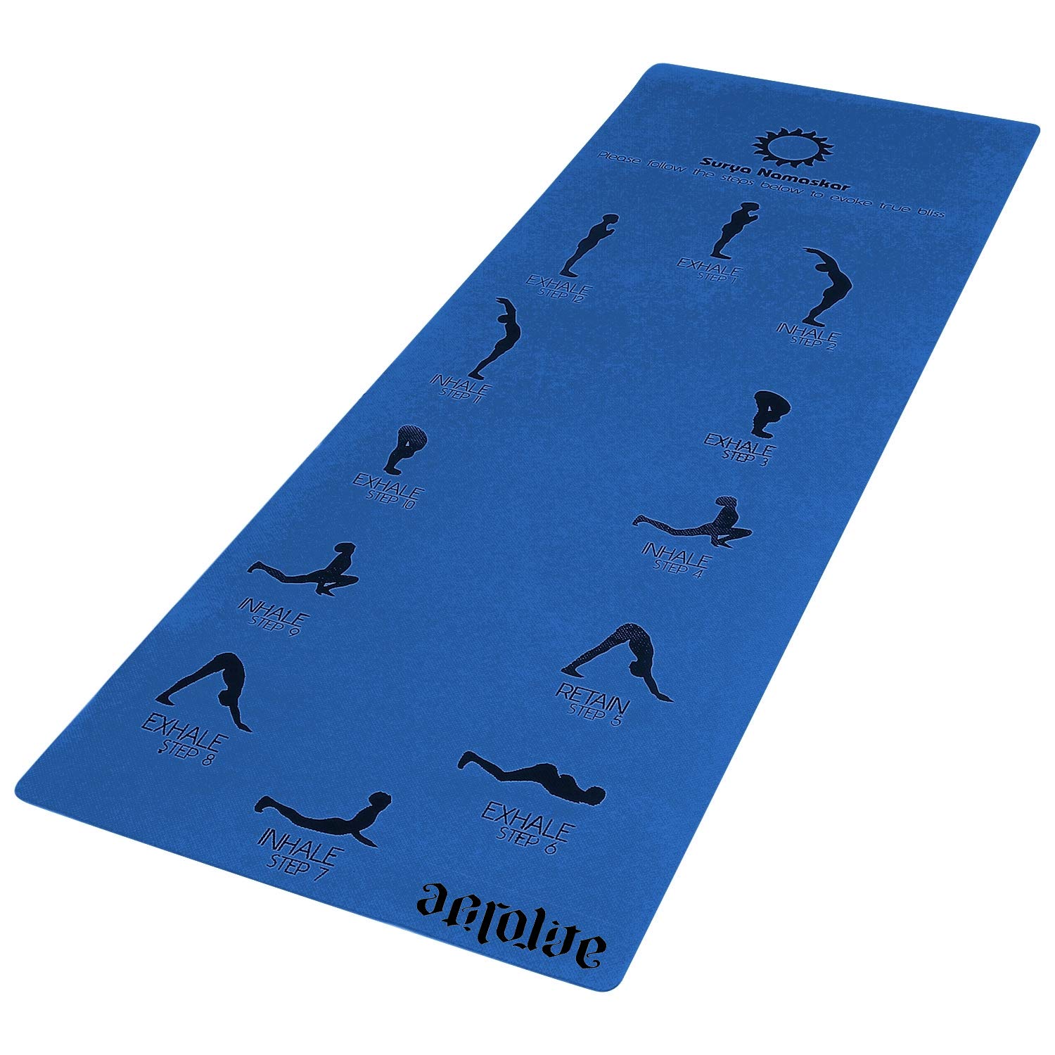AEROLITE Printed Yoga mat Extra Long Extra Wide/Fitness Mat with Sun