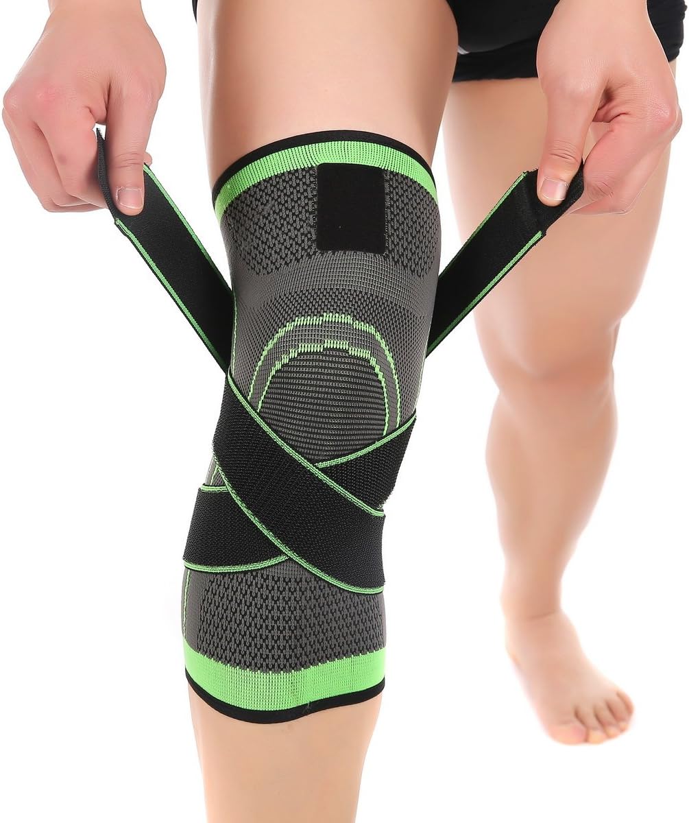 Knee Sleeve, Knee Pads Compression Fit Support -for Joint Pain and Arthritis Relief, Improved Circulation Compression - Wear Anywhere - Single (XXL)