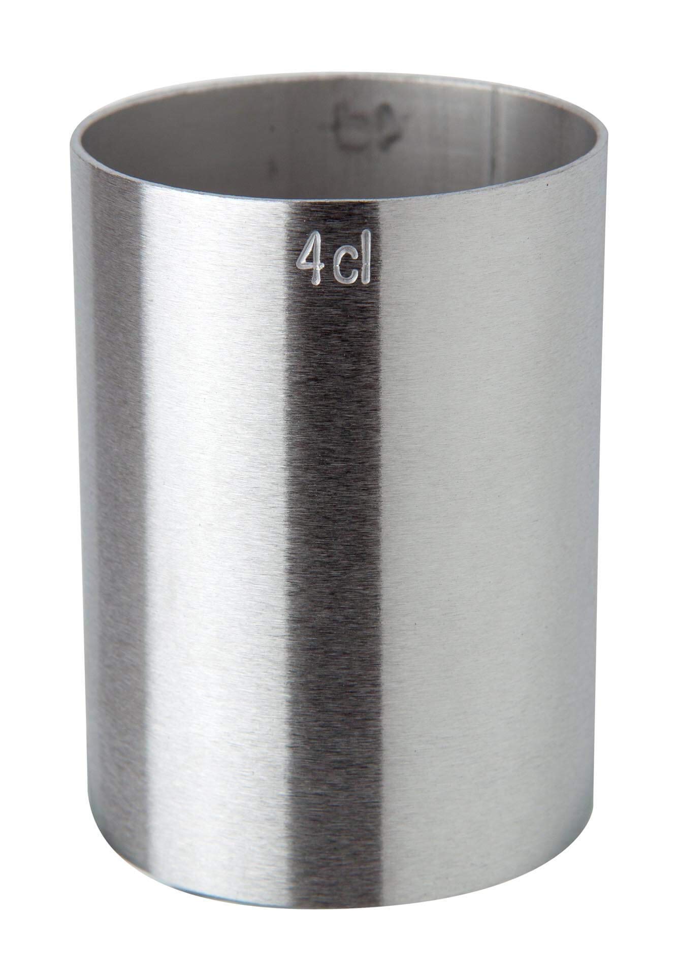 Beaumont Stainless Steel Spirit Thimble Measure 40ml CE Marked - Accurate Sizing for Consistent Servings, Durable Construction, Clearly Labelled for Bars