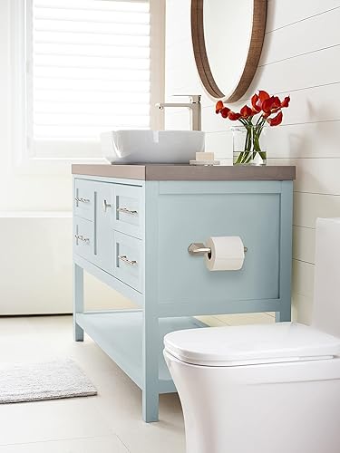 Vista 85 de Amerock BH36043CZ Toallero de bronce champán Toallero de 18 pulgadas (17.992 in) San Vicente Toallero de baño Accesorios de baño