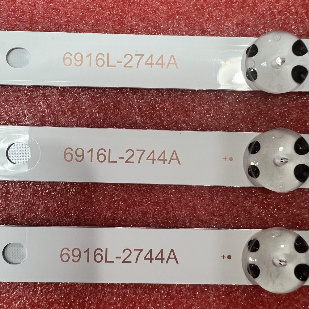 LOCLPCKGYA 3 PCS/set 8LED 840mm LED Backlight Strip For TV 43UН603V 43UH620V 43UH610T 43UH630V 43UH603V 6916L-2744A UHD 1(6pcs For 2 TV)