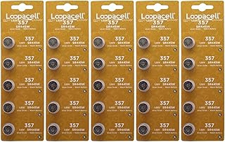 25 SR44W SR44 357 V357 Silver Oxide Watch Battery