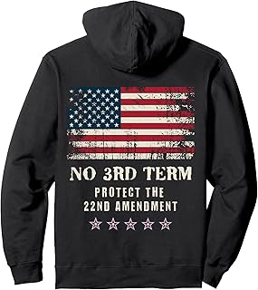President 3rd Term 22nd Amendment Constitution Third Adult Pullover Hoodie