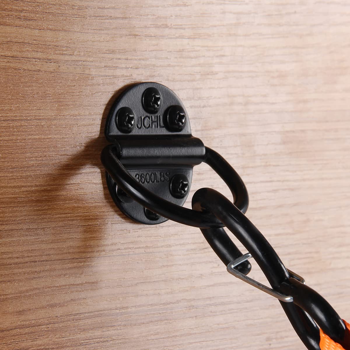 D-Ringe Spannanker aus robustem Stahl, 1632 kg Kapazität, Zurrringe für Lasten auf Anhängern, LKWs, Wohnmobilen, Vans, ATV, SUV, Booten, Spannring mit Schrauben und Bolzen, 2 Stück