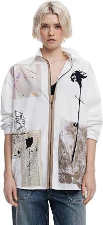 قميص Desigual_RECORTES_Lacroix، 1000 أبيض، L/XL