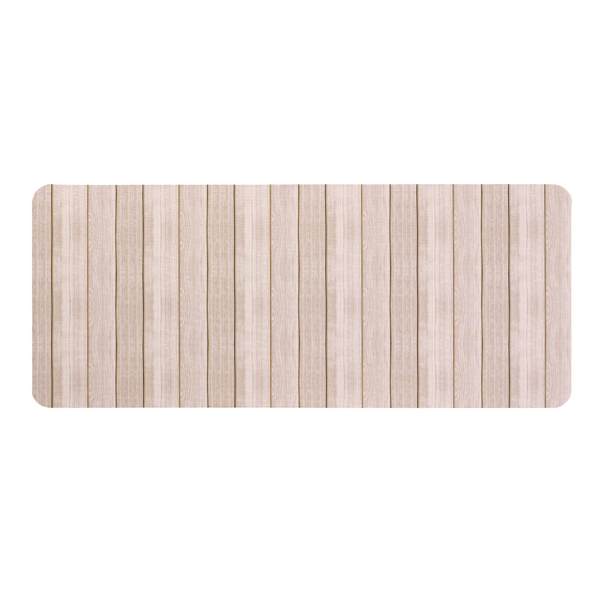 Douceur d'Intérieur, Tapis de Bain (50 x 120 cm) Calista Naturel, Ultra-​Absorbant Imprimé