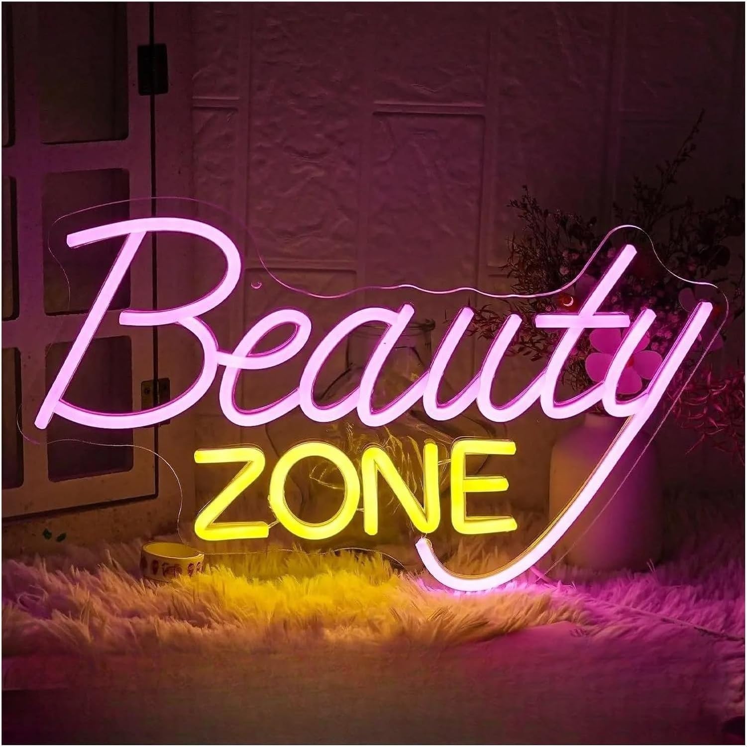 Neon Znak Piękności USB Dekoracja Salonu Fryzjera