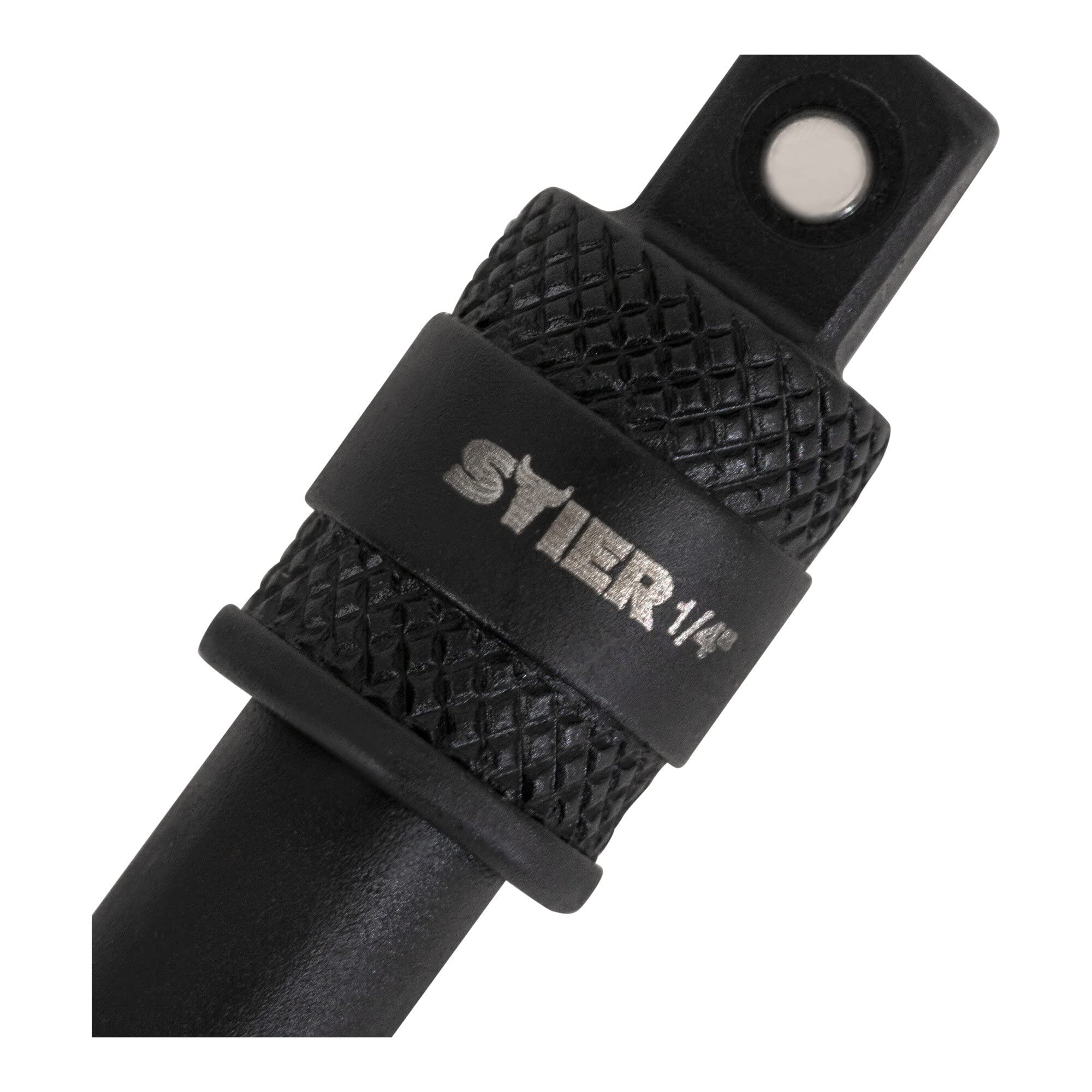 5 Stück 1/4 Zoll Sechskant-Stecknuss-Adapter – Chrom-Vanadium-Stahl, Schwarz