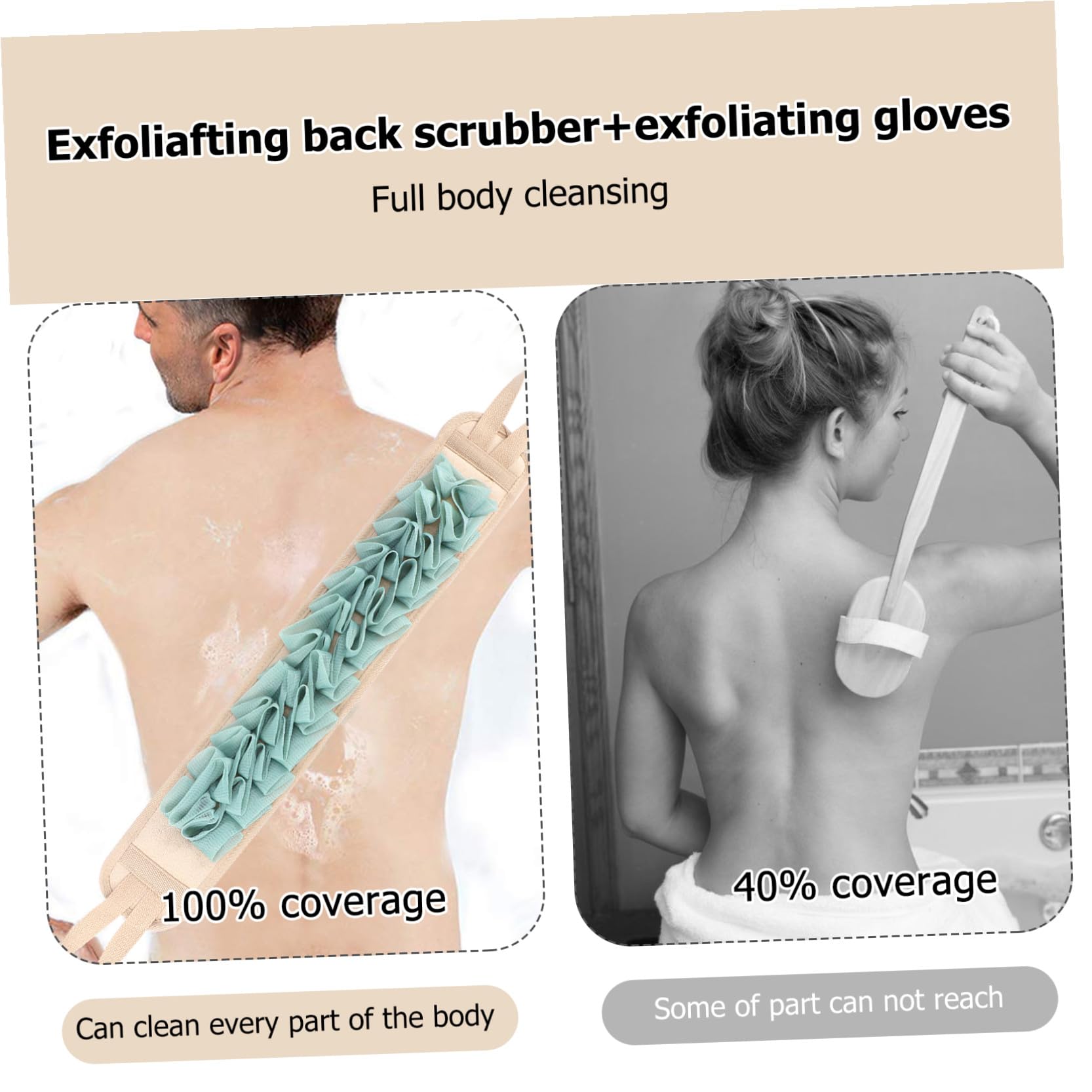 POPETPOP 6stücke Massagehandschuhe Für Exfolierende Körperbürste Mit Rückenreinigungstuch Peeling-handschuhe Entspannendes Badeerlebnis
