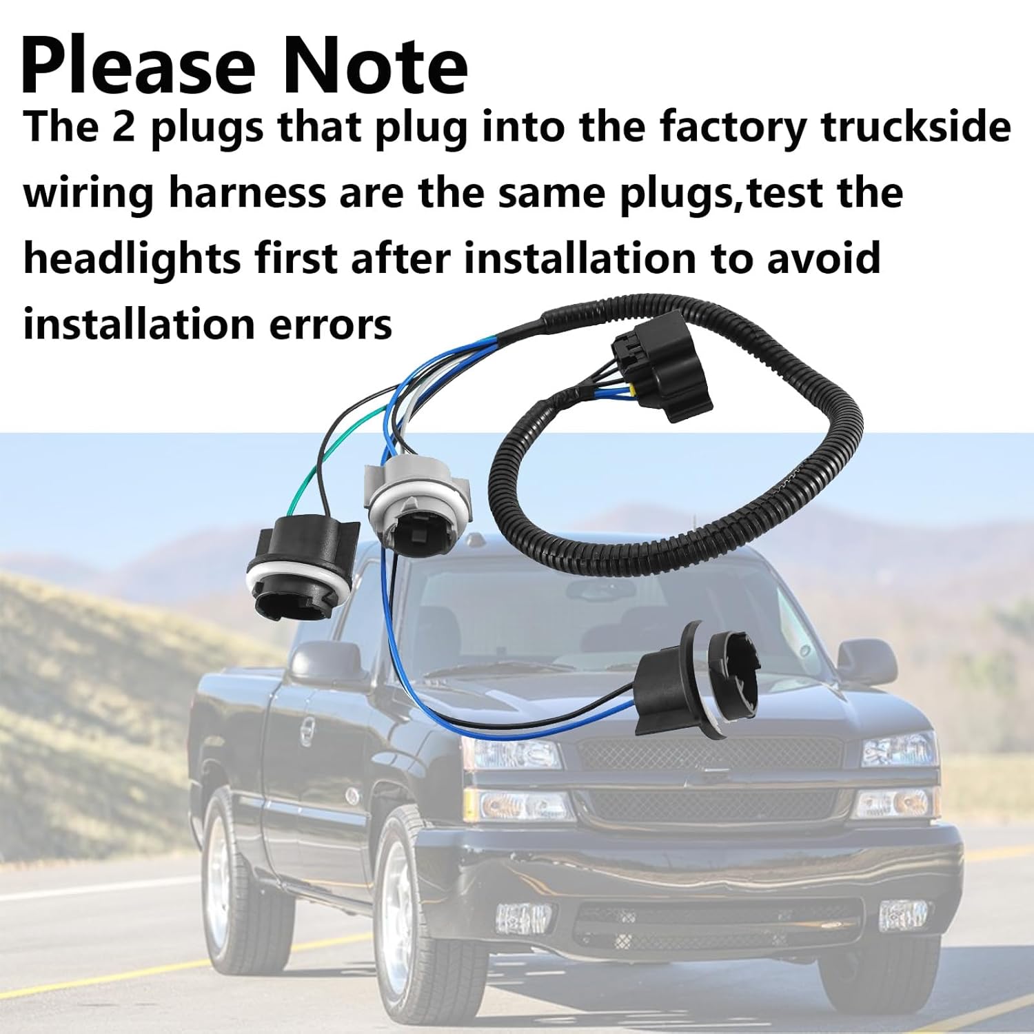 88986855 16526108 Rear Left Tail Light Wiring Harness - Easy to Install, Compatible with Chevy Silverado 1999-2005, GMC Sierra 1999-2005, Suburban 2000-2004