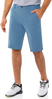 Men's Golf Shorts Dry Fit, Lightweight Quick Dry Golf Stretch Shorts with Pockets 11" Inseam for Travel Casual