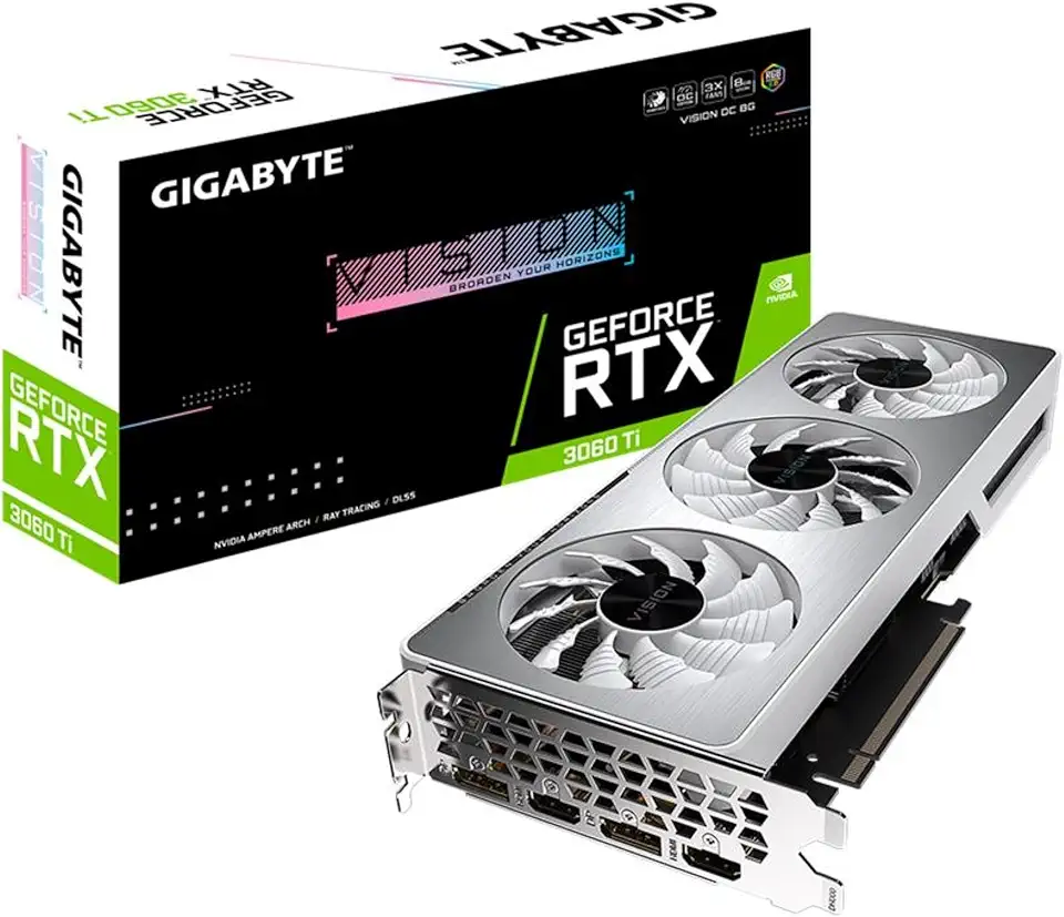Gigabyte GeForce RTX 3060 Ti Vision OC 8GB V2 LHR Graphics Card