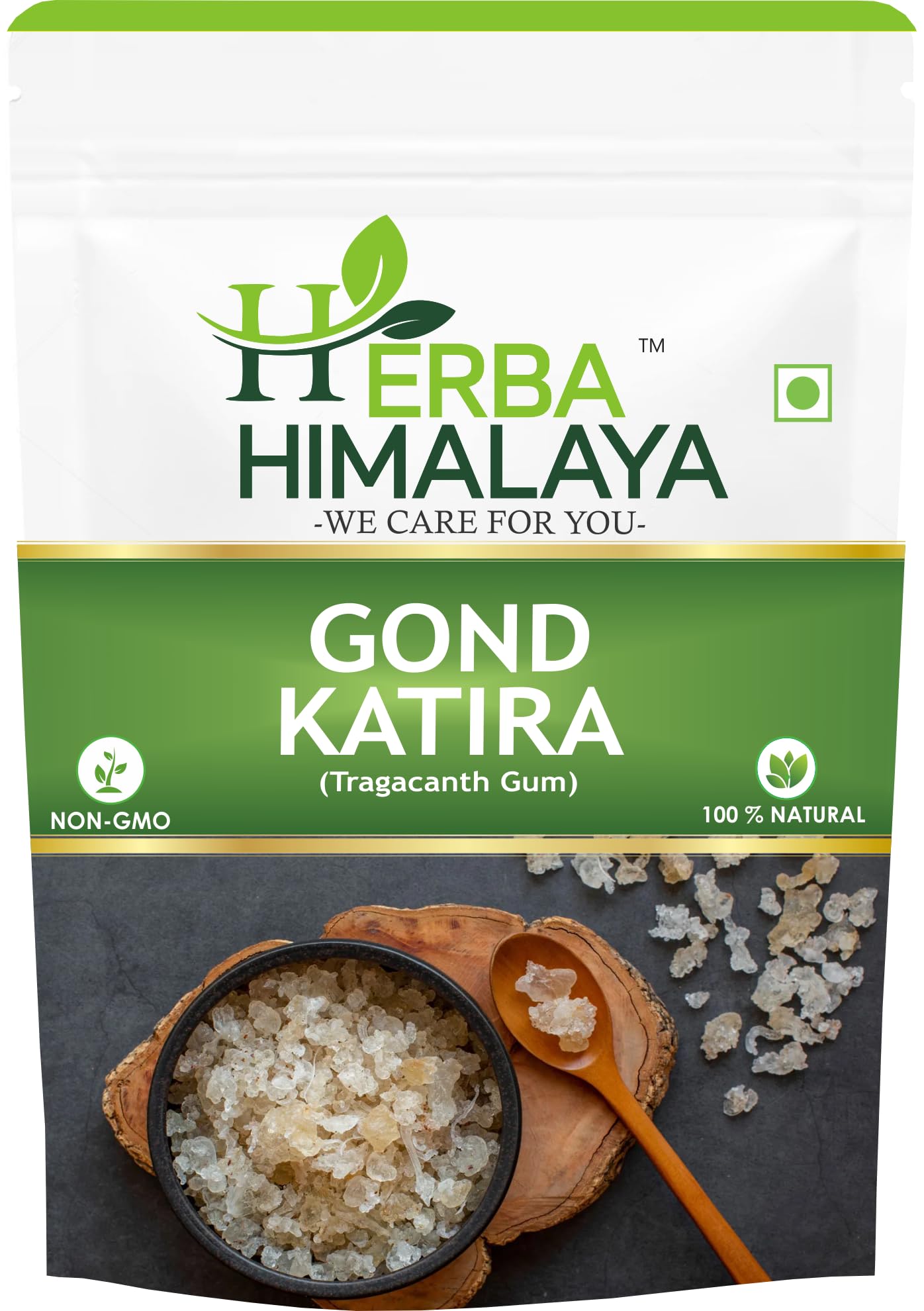 Herba Himalaya Gond Katira Pure - 200 Gm |100% Natural Superfood Edible Gum | Cooling Properties