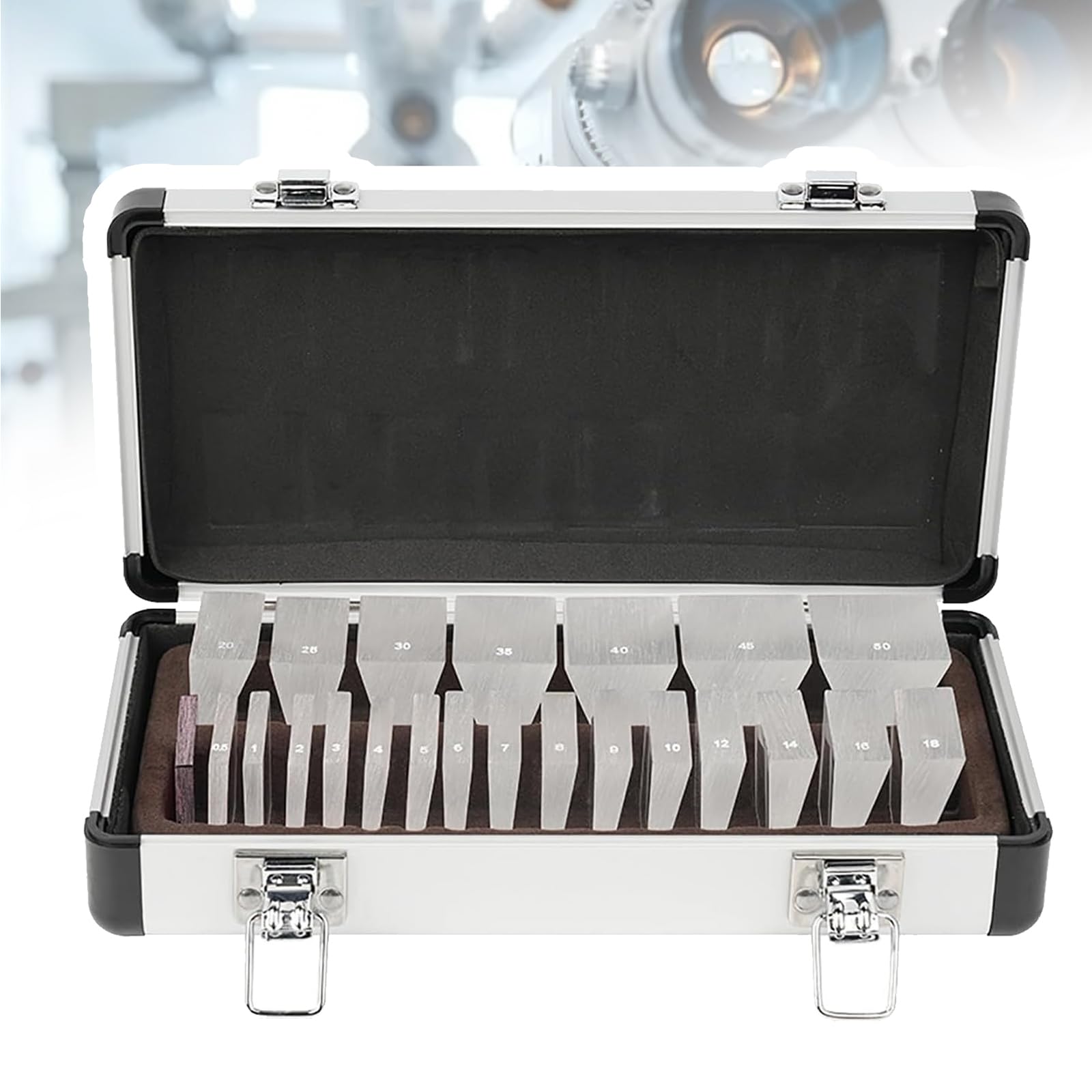 VILA SMO Professional 22-piece Prism Bar Set, Optical Prism Bar Set, With Red Filter Lens And Aluminum Storage Box, Reliable Performance And Accurate Measurements, For Optometry Centers