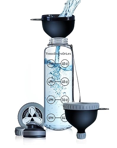 Miniatura 6 de Embudo de proteína en polvo para llevar embudos de proteínas más convenientes y sin ensuciar para viajes, cucharas de relleno N Go más fáciles (1,