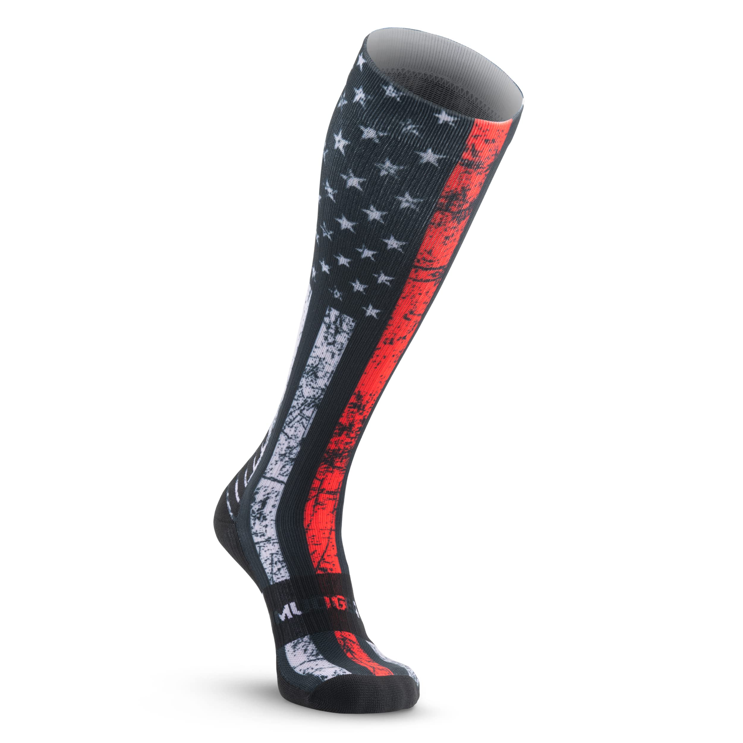 MudGear Graduated Compression Socks, Durable, Sweat-Resistant OCR Performance Socks with Cushioned Footbed, Made in USA