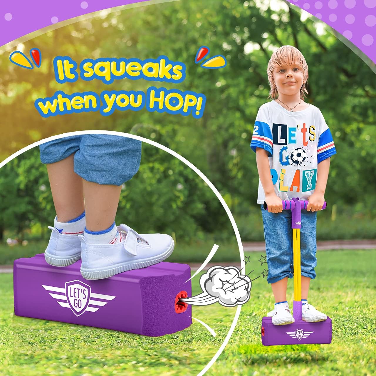 Stfitoh Pogo Jumper for Girls Boys Toys for 3-12 Year Old Girls Gifts for 3-12 Year Old Boys Outdoor Toys for Kids Age 3-12 Birthday Gifts Purple - Image 4
