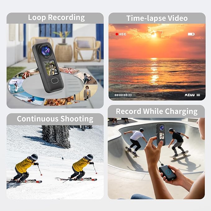 Zakotu MD10 Cámara Deportiva 4K WiFi Impermeable miniatura 4