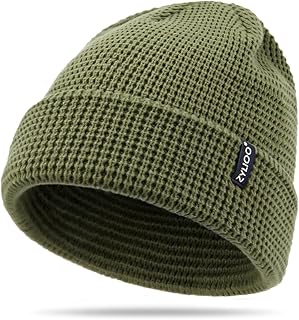 Zylioo XXL Oversize Waffle Knit Beanie,Large Winter Warm Hats for Men Women, Durable Premium