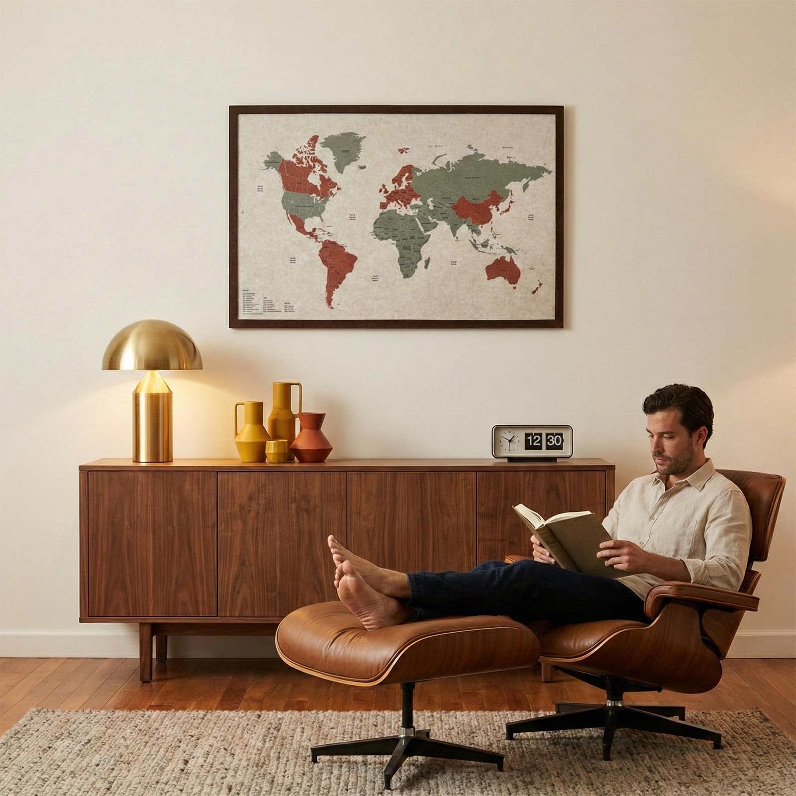Vyvox Mapa del mundo de viaje con pines, tablero de fieltro de 31.5 x 20 pulgadas, mapa del mundo estético para decoración del hogar, oficina y caravana, rastreador de viaje interactivo y regalos