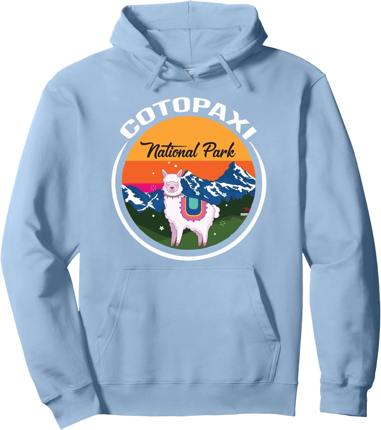 Cotopaxi Souvenir National Park Ecuador Llama Nature Hiking Pullover Hoodie