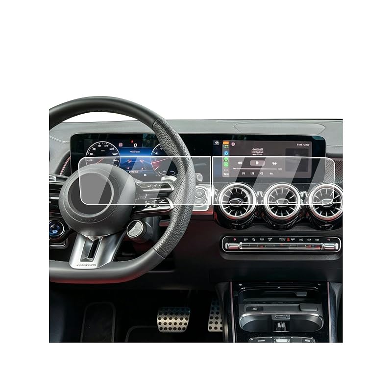 Protetor de Tela para Mercedes-Benz GLA GLB CLA e EQB, Vidro Temperado 9H para Tela de 26,0 cm (10,25 pol.), ECOZEN, Kit com 2 peças