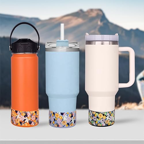Miniatura 6 de HEYSKAY Base protectora de silicona para botas Stanley Quencher Adventure de 40 onzas y vaso Stanley IceFlow de 20 onzas y 30 onzas, y compatible