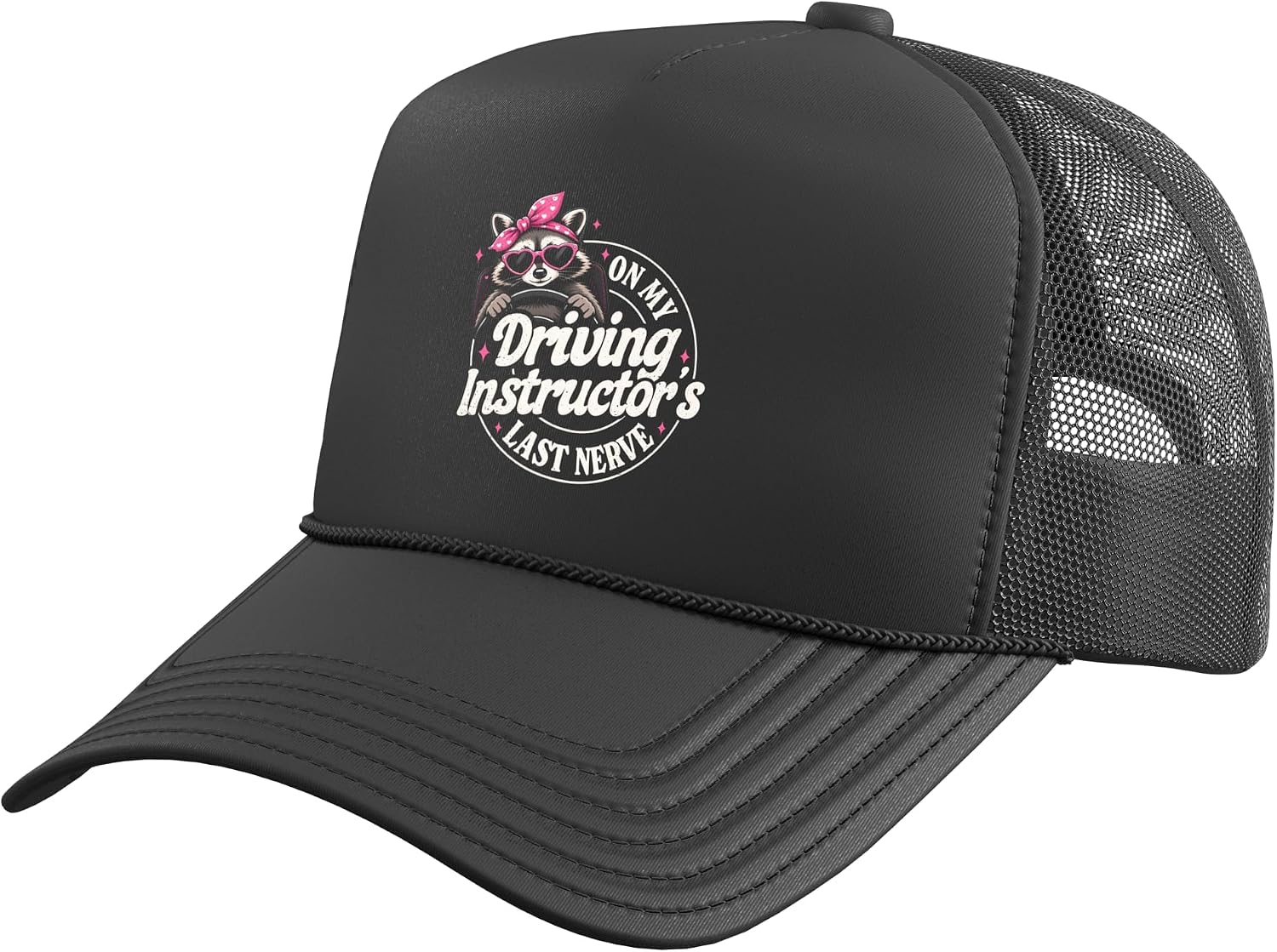Student Driver Funny New Driver Trucker Hat with Adjustable Mesh Back
