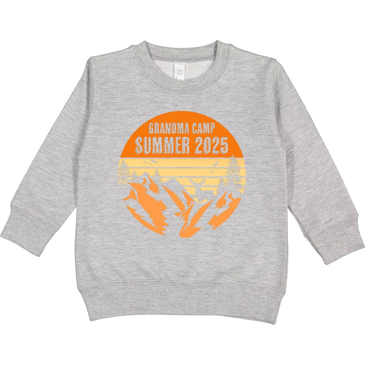 inktastic Grandma Camp 2025 Toddler Sweatshirt 7 Heather 45342