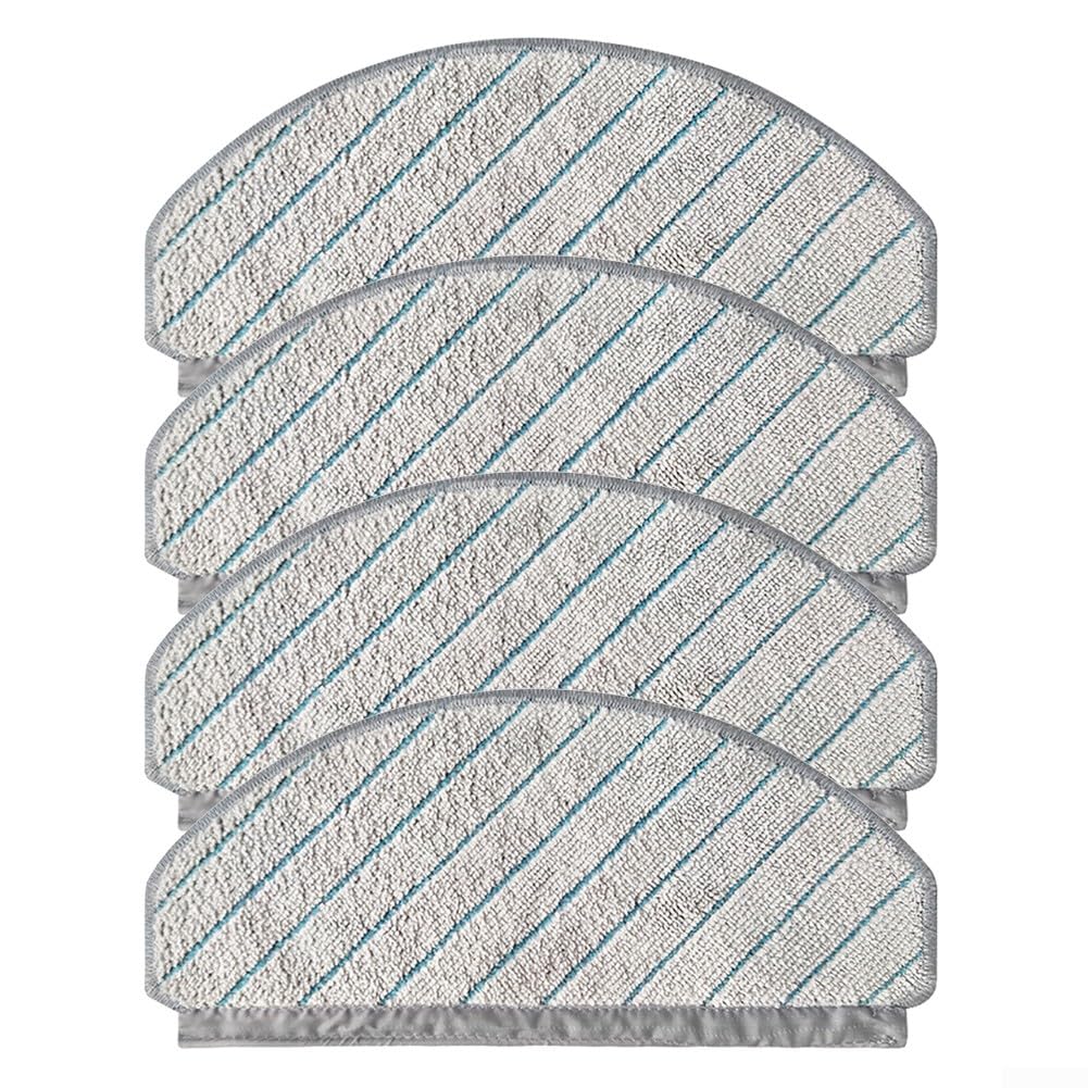 Kit Panni Mocio Per Ecovacs Deebot N20 - Confezione Da 4 Pezzi Lavabili In Lavatrice - Foto 9