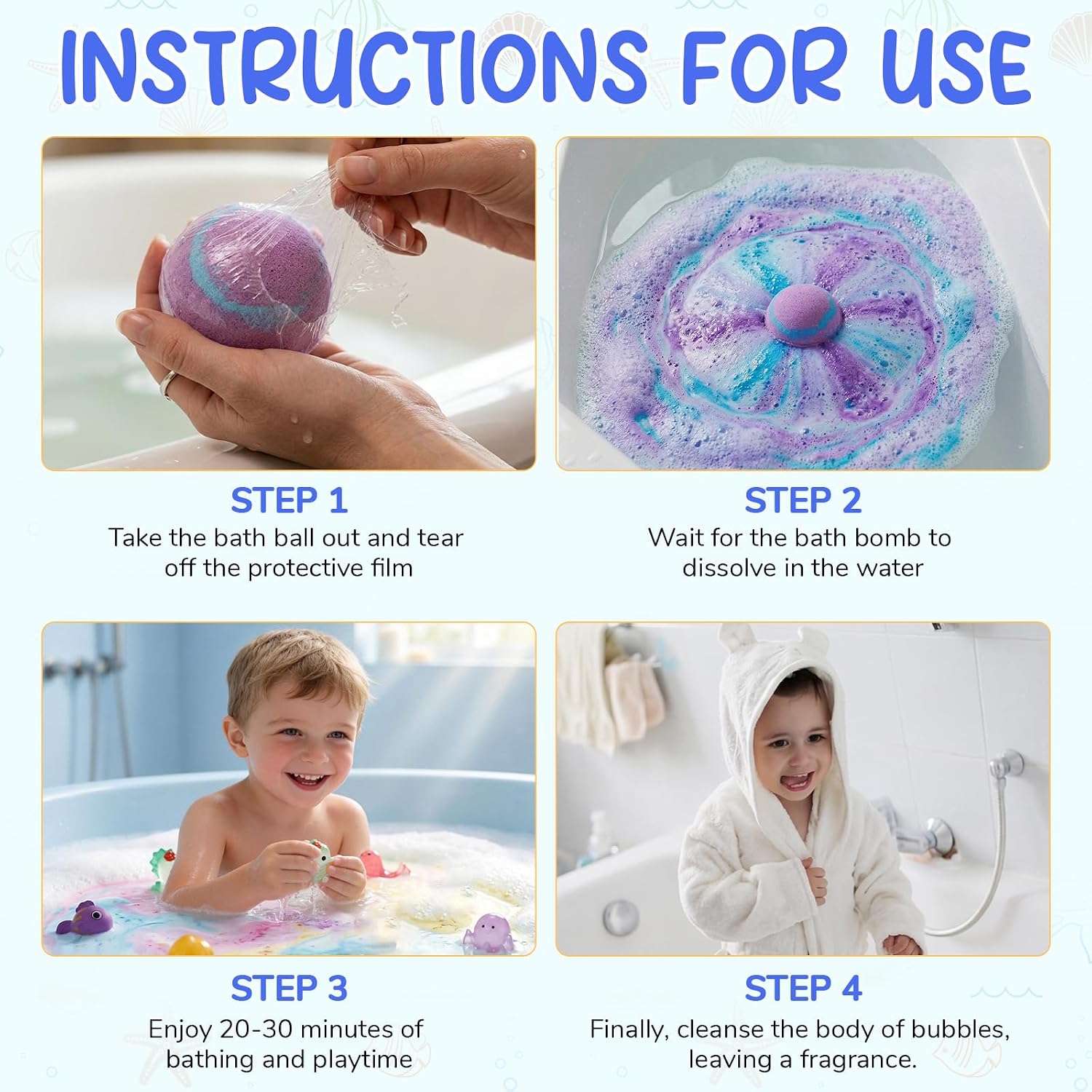 Bath Bombs for Kids with Surprise Inside 12 Pack, Kids Bath Bombs with Gift, Splash Surprise Bath Bombs for Girls & Boys