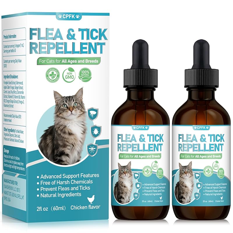 Suplemento Líquido para Gatos CPFK com Ômega 3 e Sabor Frango – 2 Frascos de 60 mL