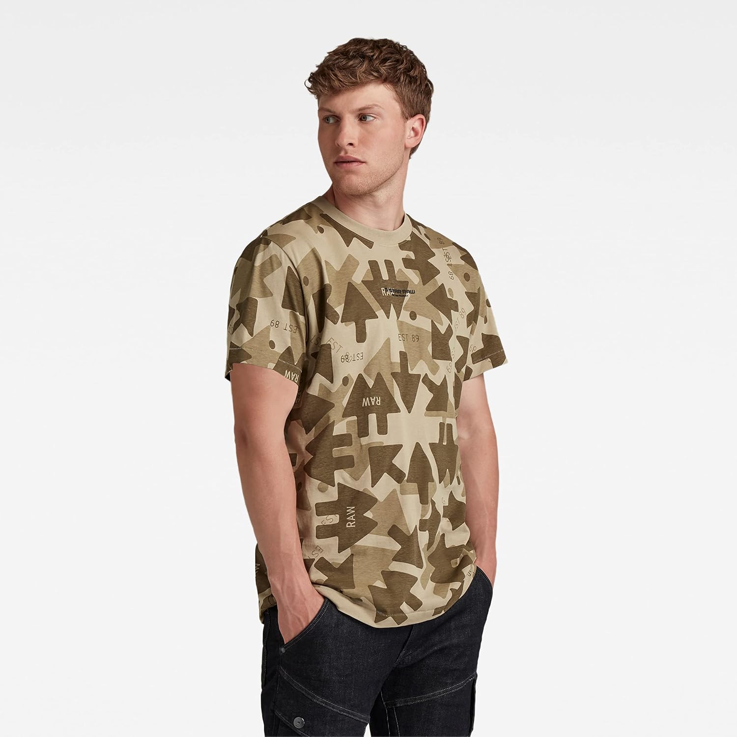 G-STAR Mens Arrow Camo Loose T-Shirt