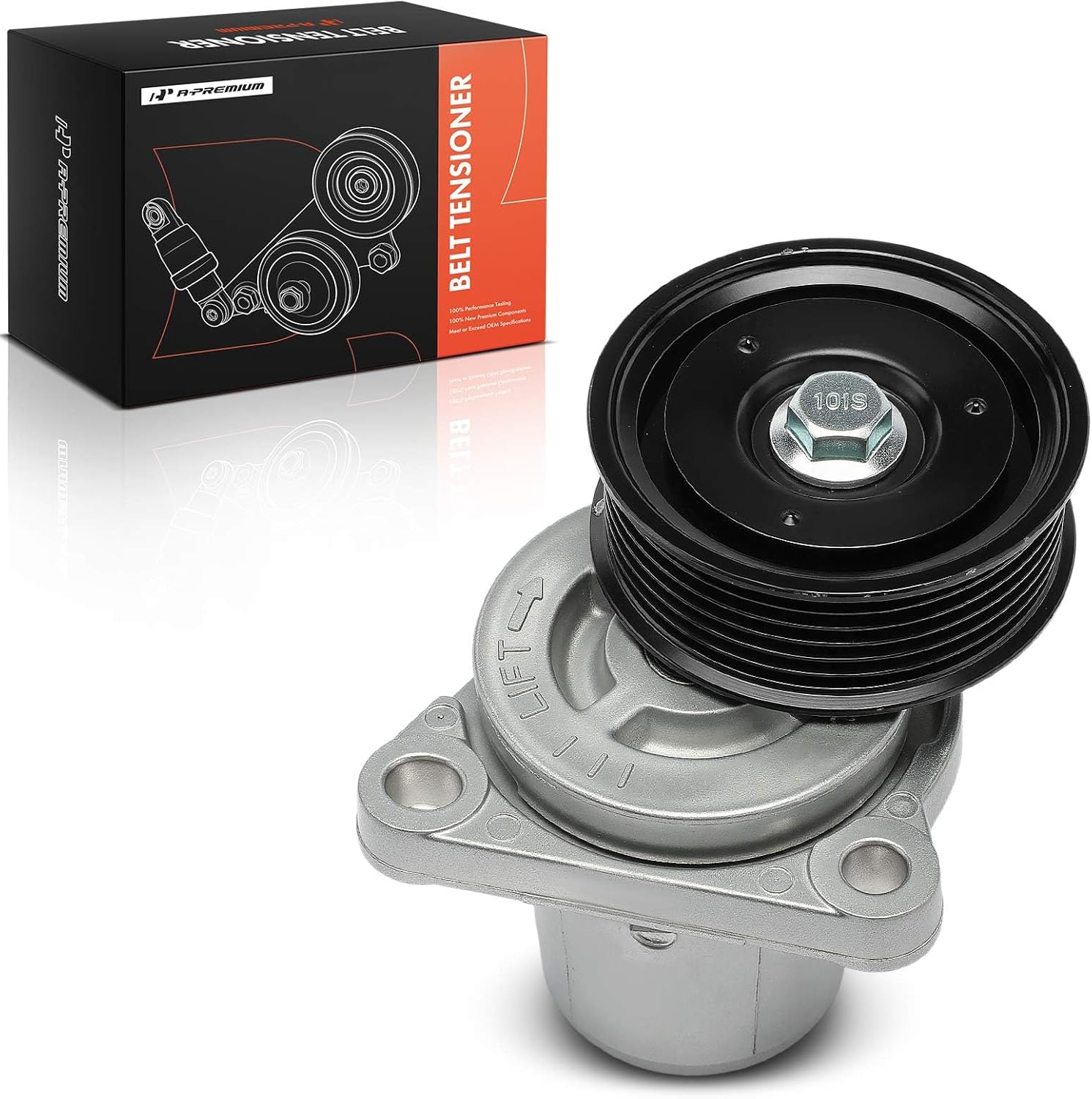 A-Premium Belt Tensioner Assembly with Pulley Compatible with Mazda 6 2006-2013, 2.3L 2.5L, Replace# L3P915980A, L3P915980B
