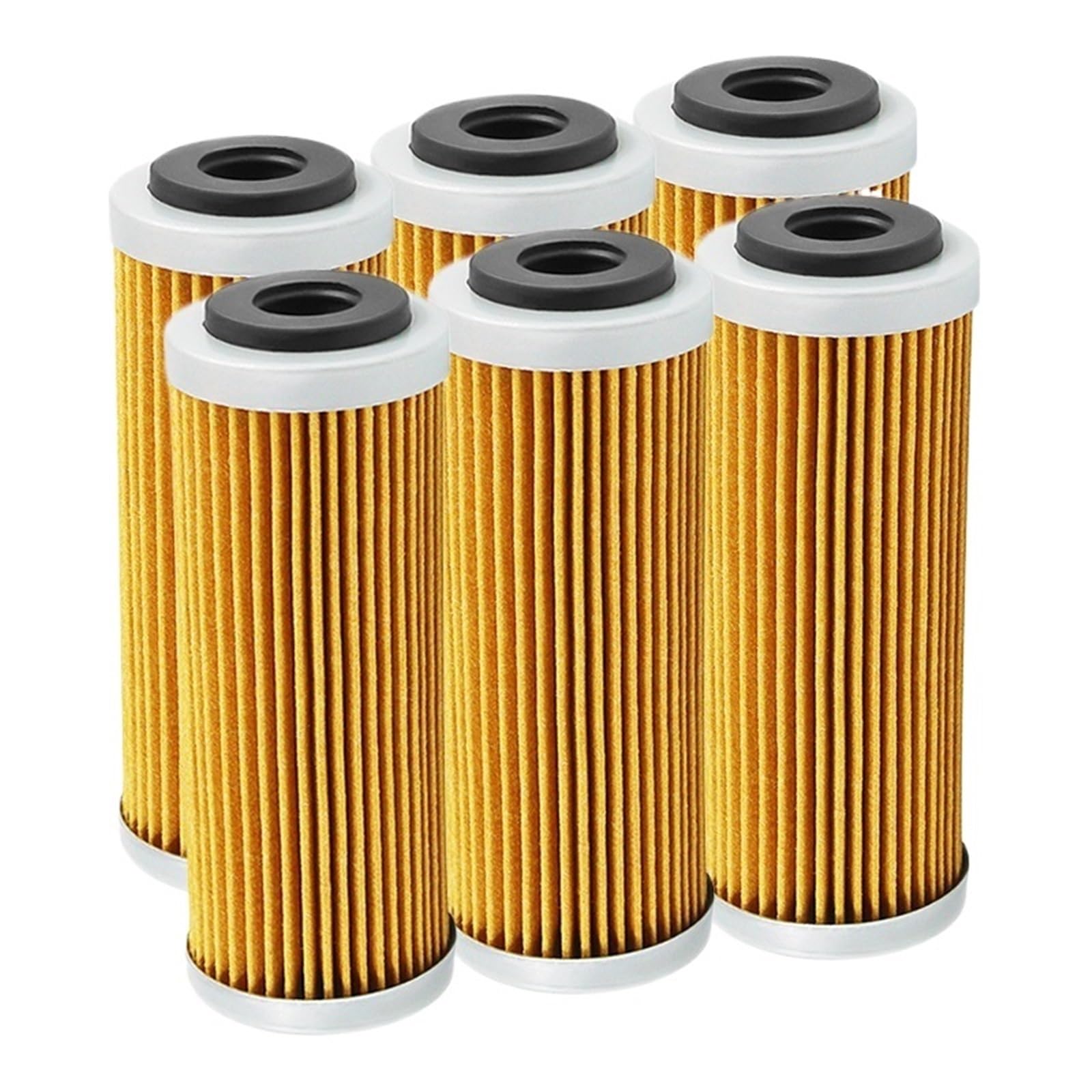 Motocyklowe filtry oleju Motocyklowe Filtr Filtr oleju motocyklowego pasuje do KTM EXC XCF-W EXC-F 250 500 SXF EXC XCF Freeride 350 505 530 XCW EXC-R 400(6pcs-yellow)