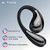 MOTIONS MS-E51 OWS Açık Kulak Tasarımlı Kablosuz Kulaklık, Çift Mikrofonlu ENC Gürültü Engelleme, Hi-Fi, Bluetooth 5.3, 600mAh Şarj Kutusu, Siyah