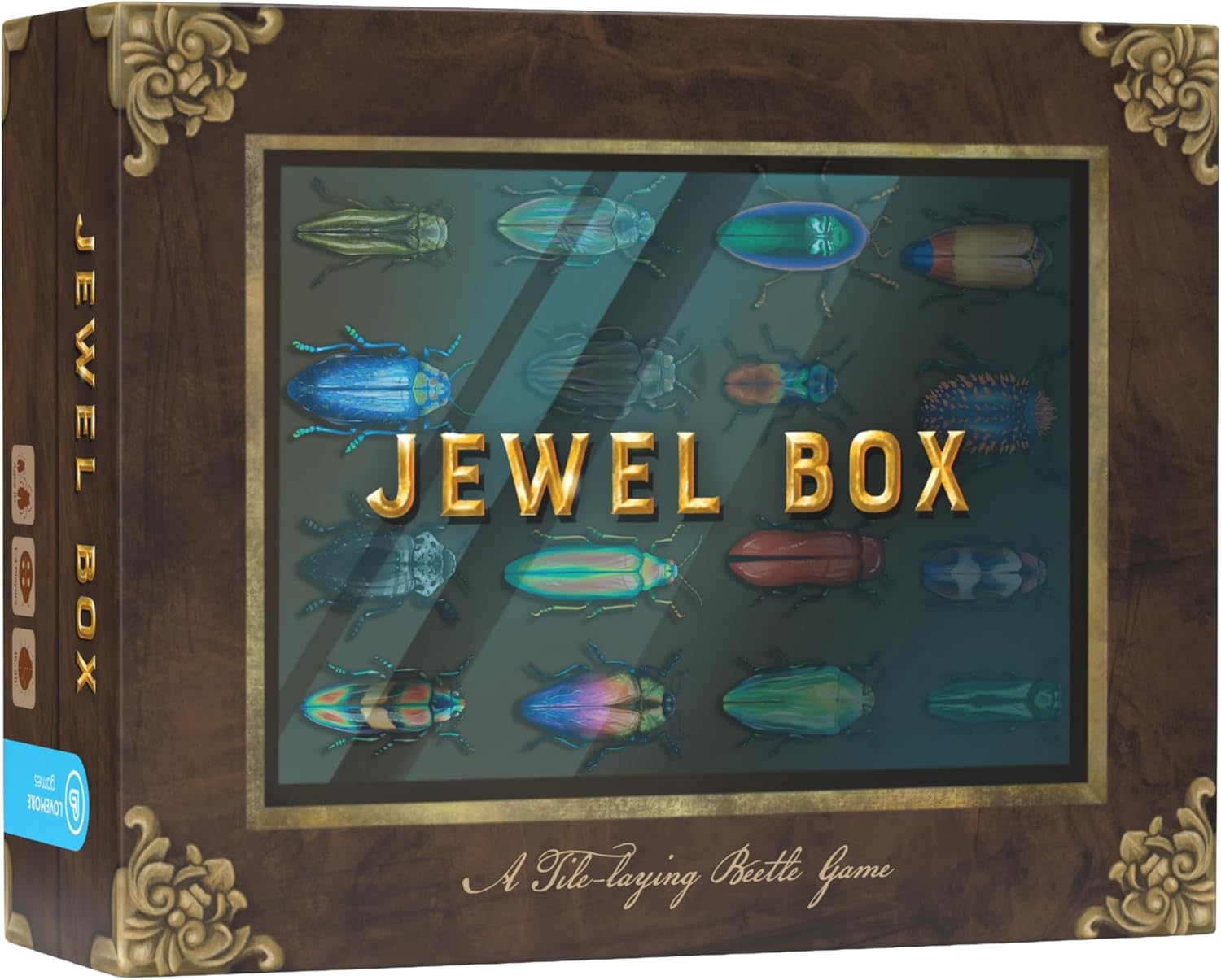 Jewel Box Family Board Game - Strategic Tile Placement Game for Kids and Adults with 75 Unique Beetles - Great Educational Game for Ages 8+, 1-4 Players, 15-30 Minutes