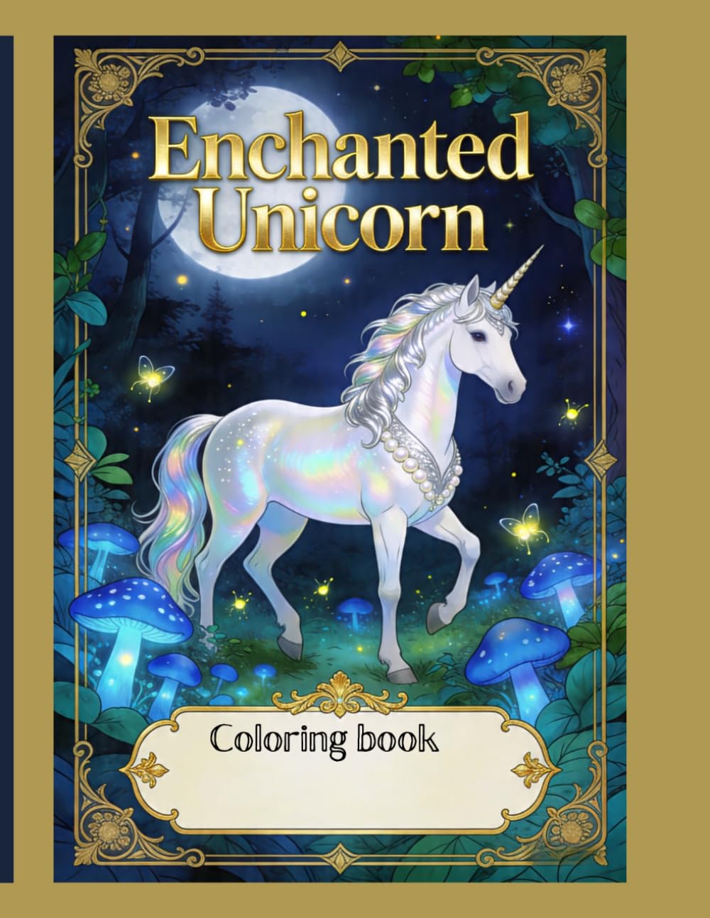 Enchanted Unicorn: Unicorn coloring book
