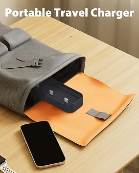 Doohoeek Charger Station Compatible with Whoop Power Pack 5.0 2025 & Battery Pack 4.0, Multiple USB-C Charging Hub Family-Sized Charger Station Portable (Station ONLY)