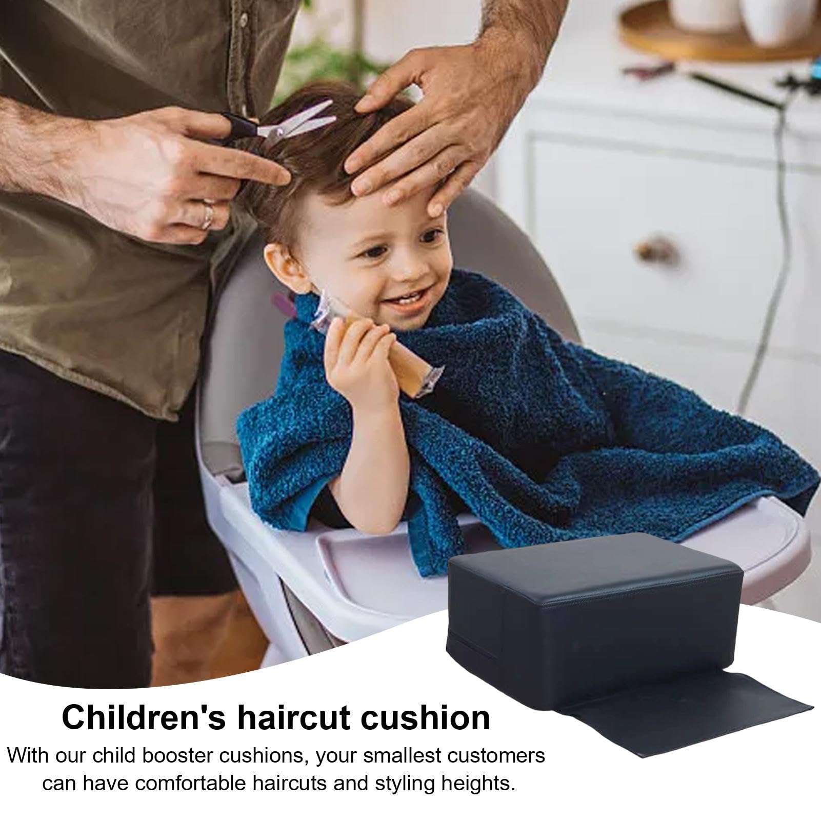 Cojín De Corte Para Niños, Asiento De Refuerzo Para Niños, Peluquería Infantil Corte De Con Cojín De Aumento De Altura Impermeable Para Salón Restaurante