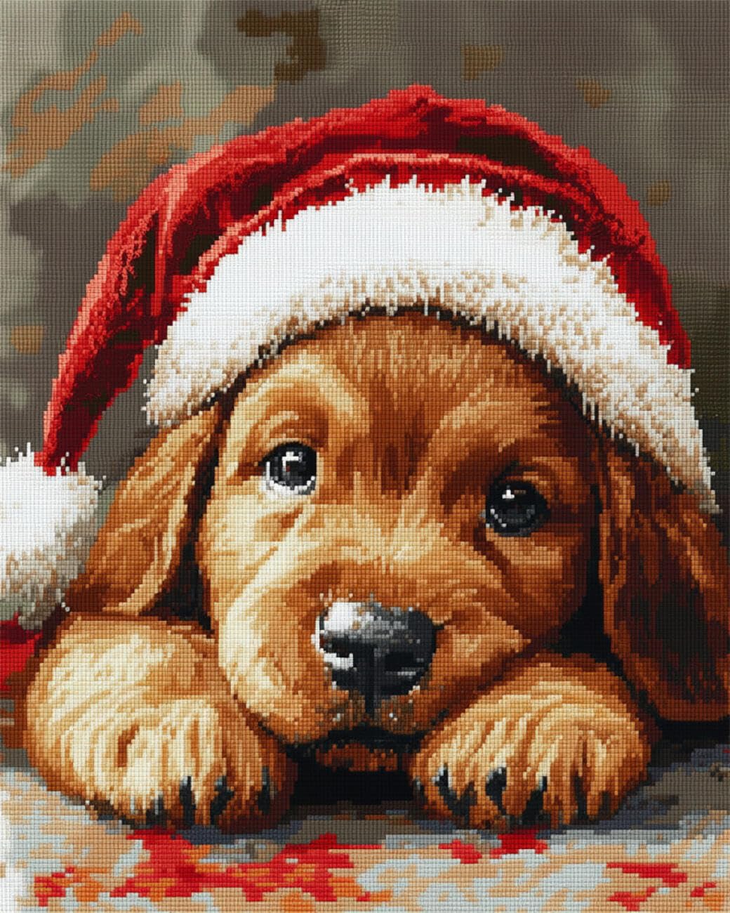 AxiangziK DIY Embroidery Kits Cartoon Dog 11CT 50x70cm