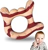 Silicone Hand Teaser | I Love You Teethers For 3-6 Months Baby | BPA Free Teething Toys | Soft Teething Toys 6-12 Months | Massage Teething Relief - Gift Red for 0-12 Months Baby
