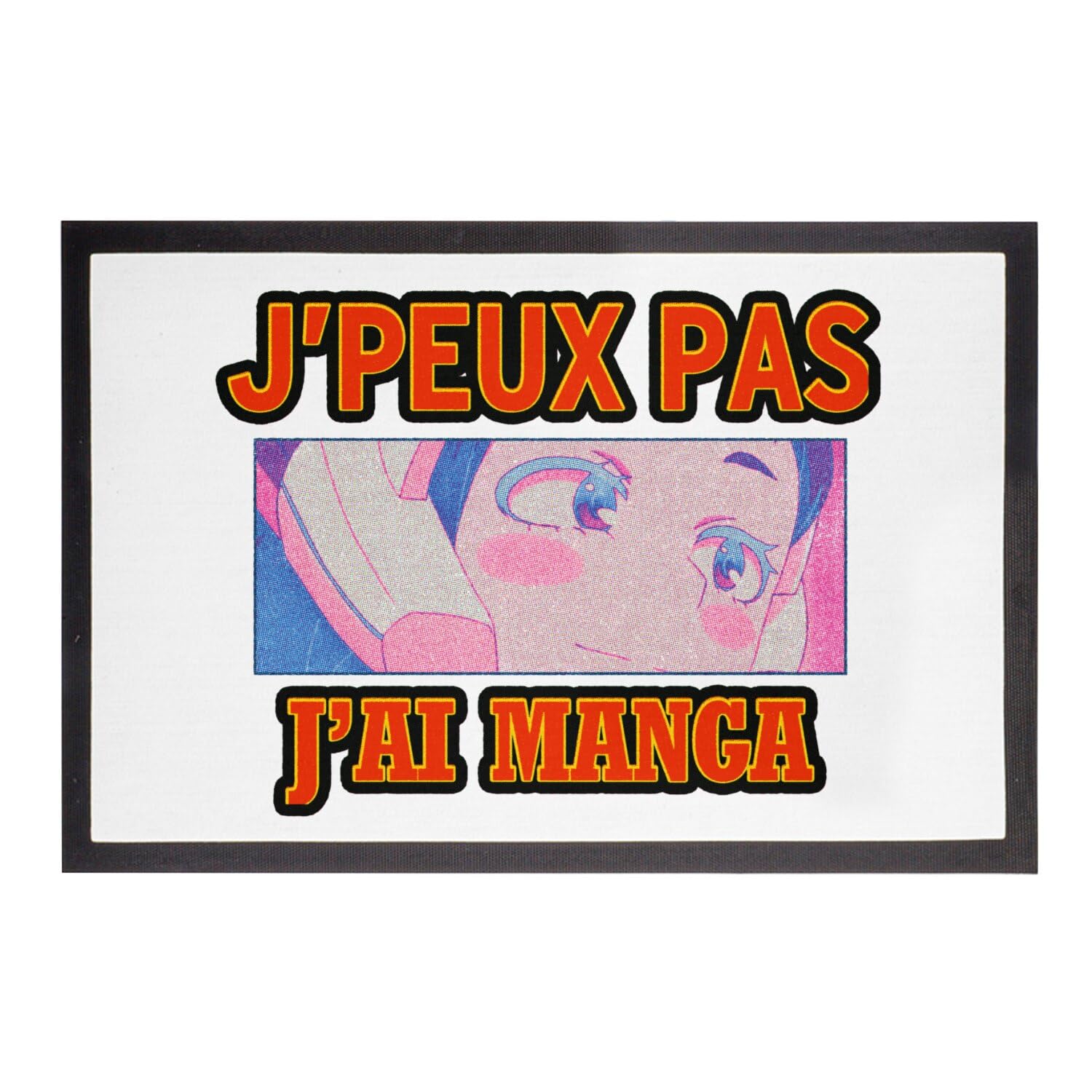 Paillasson Blanc Anime Ochaco déco chambre otaku fan de manga