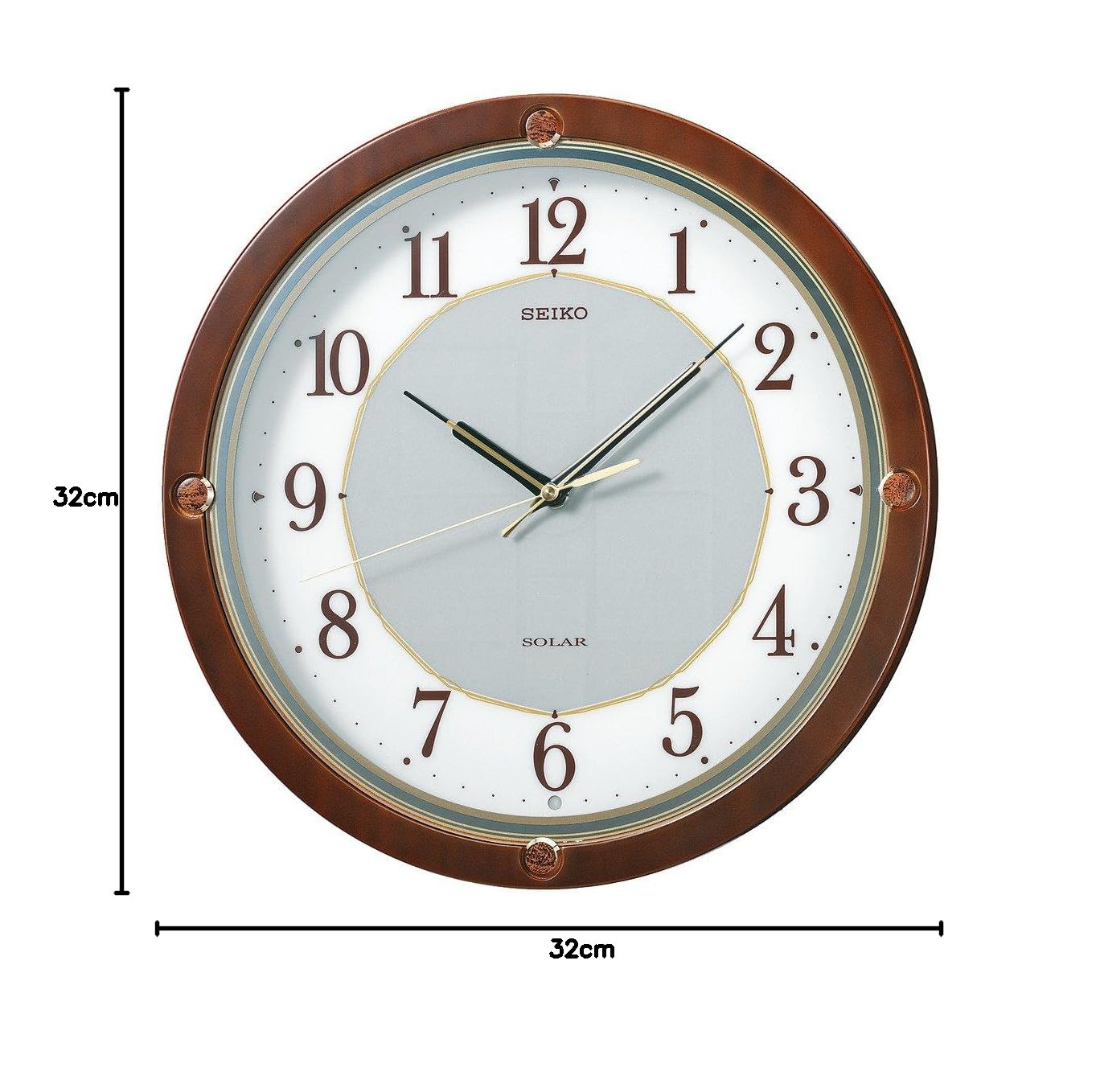 セイコー クロック 掛け時計 SOLAR+ ソーラープラス 電波 アナログ 木枠 茶 木地 SF232B SEIKO（中古品） Amazon.co.jp: セイコークロック(Seiko Clock) 掛け時計 SOLAR+