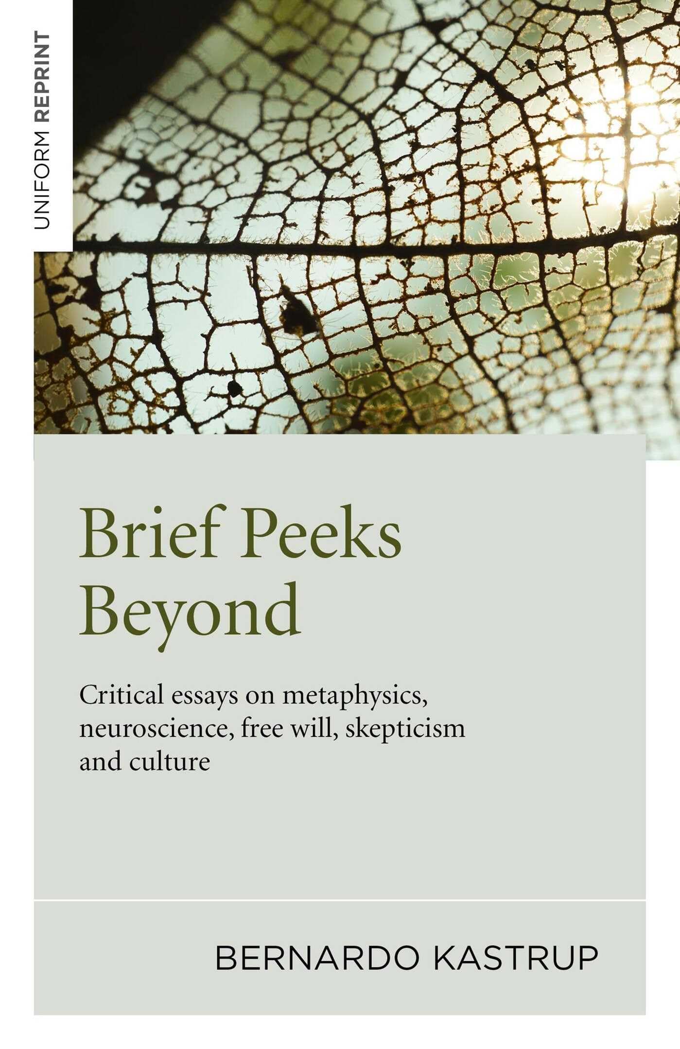 Brief Peeks Beyond: Critical essays on metaphysics, neuroscience, free will, skepticism and culture